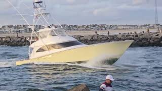 Gorgeous Yachts Hits Some Rough Manasquan Inlet Wakes  Point Pleasant Beach New Jersey [upl. by Landri]