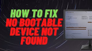 How to Fix No Bootable Device Not Found [upl. by Kred49]