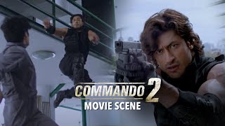 Vidyut Jammwal Takes On A Multitude Of Opponents All By Himself  Commando 2  Movie Scene [upl. by Faydra]