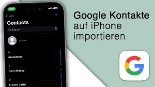 Kontakte von Android auf iPhone übertragen  Google Kontakte auf iPhone [upl. by Ardnait]