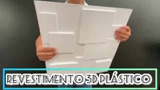 Como instalar revestimento 3D plástico alto impacto branco fosco Modelo Quadratto  Faça você mesmo [upl. by Edialeda]