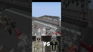 Minecraft Iron Gollem ARMY vs Vindicator ARmy minecraft vs shorts infogames [upl. by Ahsilif80]