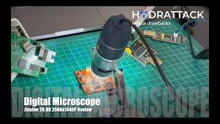 Jiusion 2K HD 2560x1440P Digital Microscope Review  HydrAttackcom [upl. by Moberg]