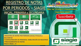 REGISTRO DE NOTAS POR PERIODO [upl. by Kcorb]