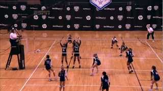 2012 AAU Volleyball 12u Open Final OVA vs Queens Richard [upl. by Yecrad]