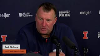 Your Illini Nation Postgame Bret Bielema PostPenn State [upl. by Davidoff797]