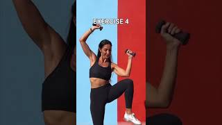 Standing abs and waist with weights  fitness women workout reels [upl. by Akilak386]