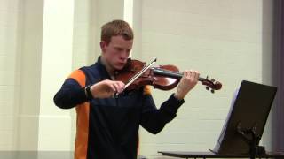 Benjamin Crawford Violin Prescreen Audition Mozart Violin Concerto [upl. by Shafer45]