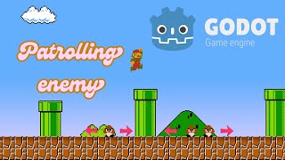 How to make a patrolling enemy in Godot 43 [upl. by Aerdnaed]