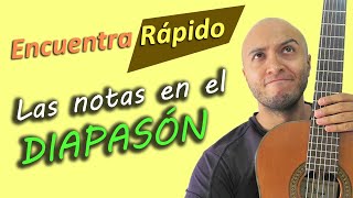 Como tocar GUITARRA MAS RAPIDO Ejercicio de guitarra NOTAS EN EL DIAPASÓN [upl. by Yllek]