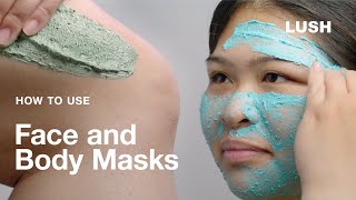 Lush Cosmetics How to Use Face and Body Masks [upl. by Llerrehc]