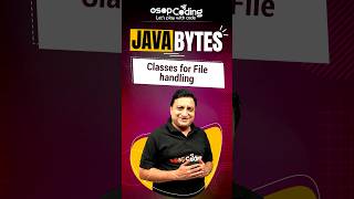 Classes for File Handling in java filehandling coding java javaprogramming viral [upl. by Nuy]