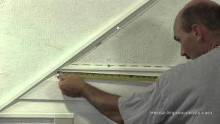 How To Cut amp Install Vinyl Siding on a Gable End Roof [upl. by Aisat]