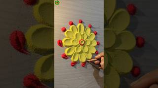 Rangoli designs for diwali simple and easy rangolidesign diwalirangoli shorts [upl. by Berman335]