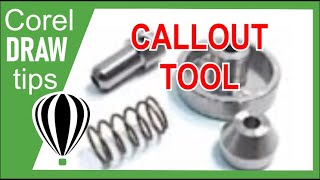 3 Point Callout Tool in Coreldraw [upl. by Rosenblum]