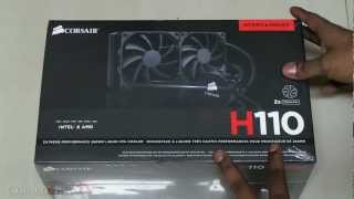 Corsair H110  Liquid CPU Cooler  Unboxing and Hands on  Cursed4Evacom [upl. by Latta349]