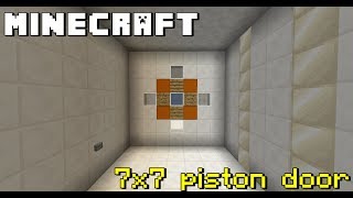 마인크래프트 7x7 Piston door 172 [upl. by Naul]