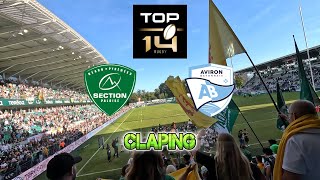 Claping SECTION PALOISE AVIRON BAYONNAIS TOP 14 [upl. by Milicent]