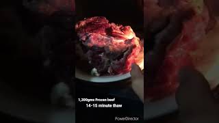 Easy Microwave thaw Quick Defrost Samsung feature 1300gms frozen beef thawed 1415 minutes only [upl. by Oran209]