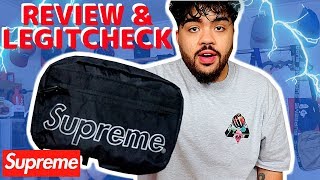 SUPREME Fw18 SHOULDER BAG REVIEW amp LEGIT CHECK Fw18 Week 1 [upl. by Jamison]