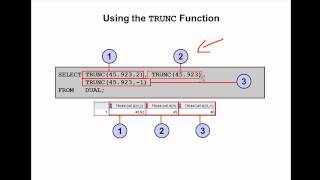 Oracle SQL Video Tutorial 17  TRUNC function [upl. by Murdock184]