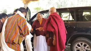 His Holiness Kyabgon Sakya Gongma Trichen Rinpoche Visited Zhiwa Ling Heritage Hotel Paro Bhutan [upl. by Paco135]