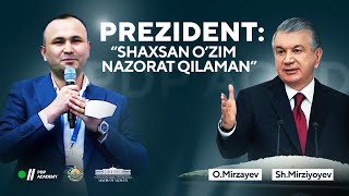 Prezident quotShaxsan ozim nazorat qilamanquot  PDP Academy [upl. by Egon]