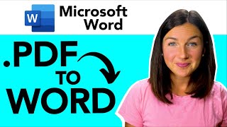 How to Open Convert and Edit a PDF in Microsoft Word  How to Convert PDF to Word [upl. by Olegnaid67]
