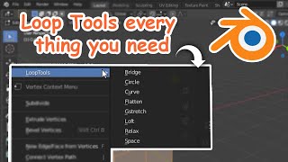 How to Enable Loop Tools in Blender  Blender beginner tutorial  Loop Tools addon [upl. by Itoyj807]