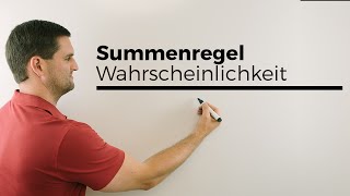 Summenregel in der Wahrscheinlichkeit Stochastik  Mathe by Daniel Jung [upl. by Rizzi]