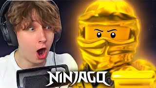 GOLDEN SPINJITZU MASTER LLOYD  Lego Ninjago Season 2 Episode 13 Finale REACTION [upl. by Matazzoni]