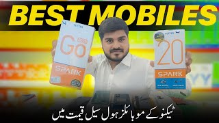 BEST DEAL ON Tecno Box Pack Mobiles  wholesale mobile market Karachi [upl. by Ytima]