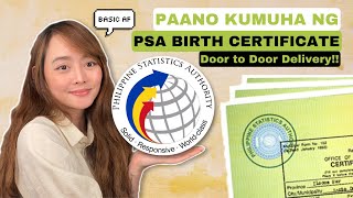 PSA BIRTH CERTIFICATE Online Application 👶🏻 2022  Madali lang pala [upl. by Frerichs]