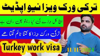 Turkey work visa ratiosturki work visa processing timeTurkey work visa reference number [upl. by Eelnodnarb]