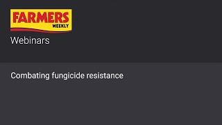 Webinar Combating fungicide resistance [upl. by Burta]