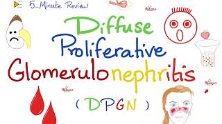 Diffuse Proliferative Glomerulonephritis DPGN  Lupus Nephritis  Nephrology  5Minute Review [upl. by Tserof]