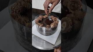 Ferrero rocher layer cake decoration ideas ferrerorochercake shortvideo youtubeshorts shortfeed [upl. by Hy101]