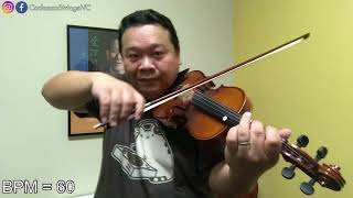 Etude  Slow Practice  Suzuki Violin Book 1 [upl. by Elaina51]