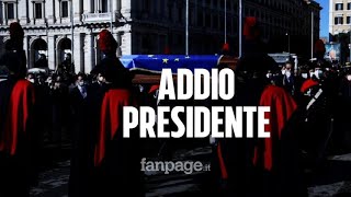 Funerali David Sassoli da Draghi a Mattarella lultimo saluto al presidente del Parlamento europeo [upl. by Radu]