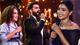 Pearly Maaney and Adil Ibrahim Teasing Aishwarya Lekshmi at South Movie Awards [upl. by Vyky]