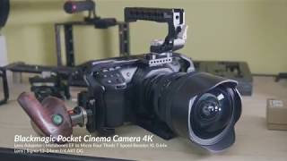 BMPCC 4K  Metabones EF to M43 T Speed Booster XL 064x is work [upl. by Intyre]