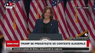 NEWS PASS SUA CEA MAI STRÂNSĂ CURSĂ ELECTORALĂ DIN ISTORIE TRUMP SE PREGĂTEȘTE SĂ CONTESTE P1 [upl. by Capello817]