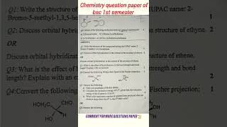 BSc chemistry 1st year question paper nep syllabus chemistry trending shorts bscchemistry bsc [upl. by Erastes]