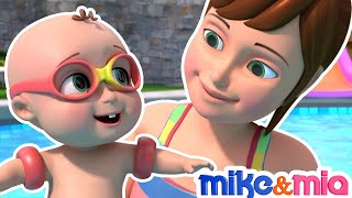 Swimming Song  Sign Language For Kids  Mike and Mia  ASL [upl. by Aceissej]