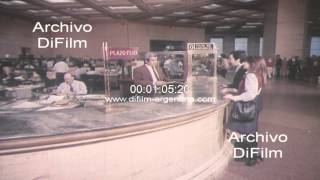 Banco de la Nacion Argentina  Empleados trabajando en el banco 1974 [upl. by Norward]