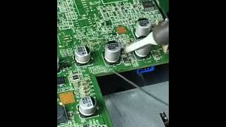 Soldering smd capacitor capacitor smd electronic shorts [upl. by Zilada]