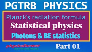 plancks radiation formula I black body radiation I weins displacement law I pgtrb I tamil [upl. by Yvonne622]