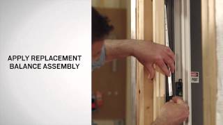 Balance Replacement on ASeries DoubleHung Windows  Andersen Windows [upl. by Morice]