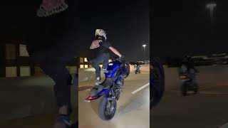 mt07 wheelies [upl. by Etnad]