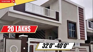 320quot×400quot West Facing 2 Bhk House Plan  142 SqYds House Design  1280 Home Design [upl. by Irvine442]